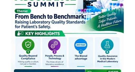 Join Bio-Rad & PineCrest Healthcare Ltd for the 𝐈𝐧𝐚𝐮𝐠𝐮𝐫𝐚𝐥 𝐀𝐧𝐧𝐮𝐚𝐥 𝐐𝐮𝐚𝐥𝐢𝐭𝐲 𝐀𝐬𝐬𝐮𝐫𝐚𝐧𝐜𝐞 𝐒𝐮𝐦𝐦𝐢𝐭.